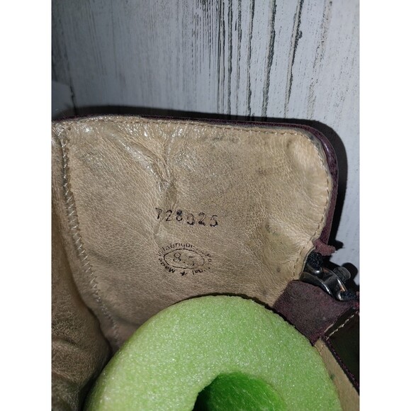 F Shoes By Jogn Fluevog Mens 8.5 Leather Zip Up Boots - Picture 10 of 14